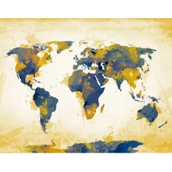 Kuvatapetti Artgeist Map of the World - Sun and sky, eri kokoja