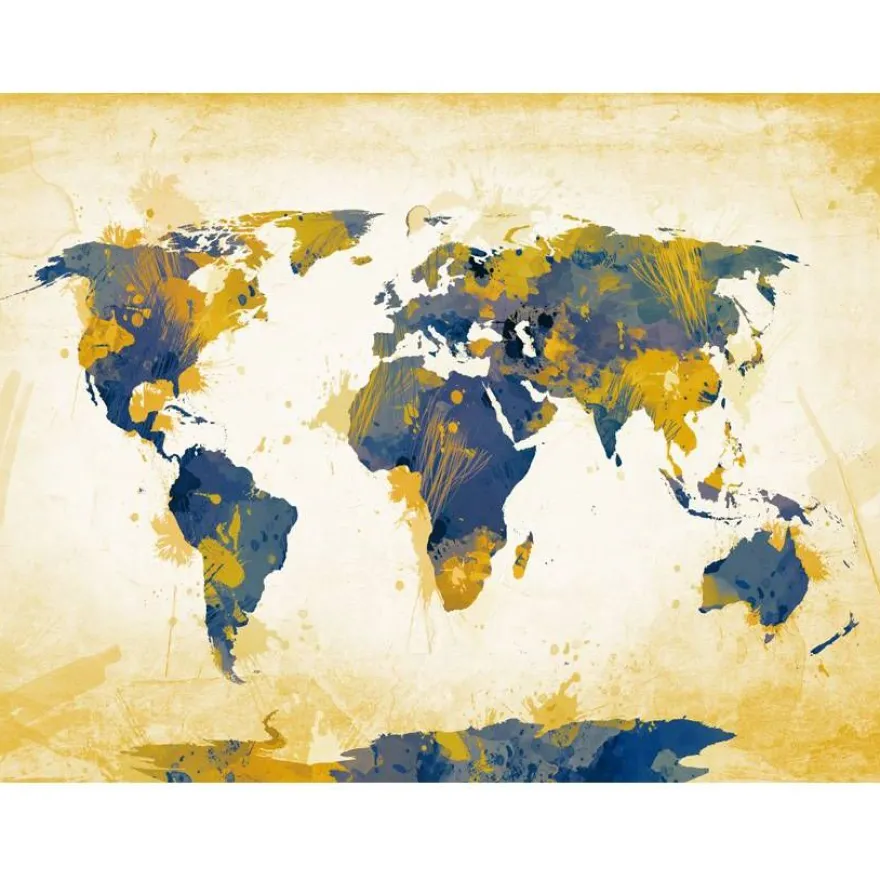 Kuvatapetti Artgeist Map of the World - Sun and sky, eri kokoja