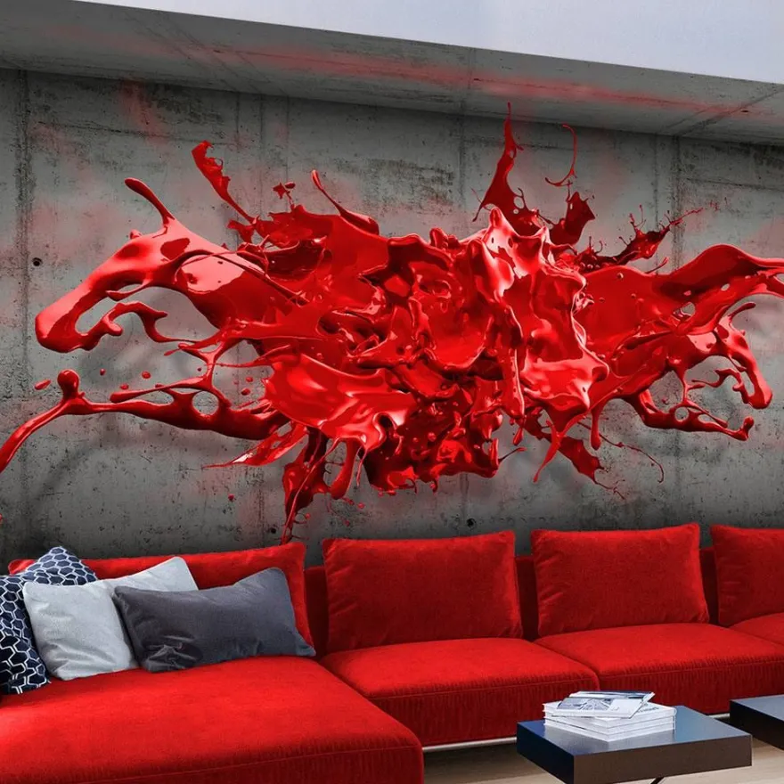 Kuvatapetti Artgeist Red Ink Blot, eri kokoja