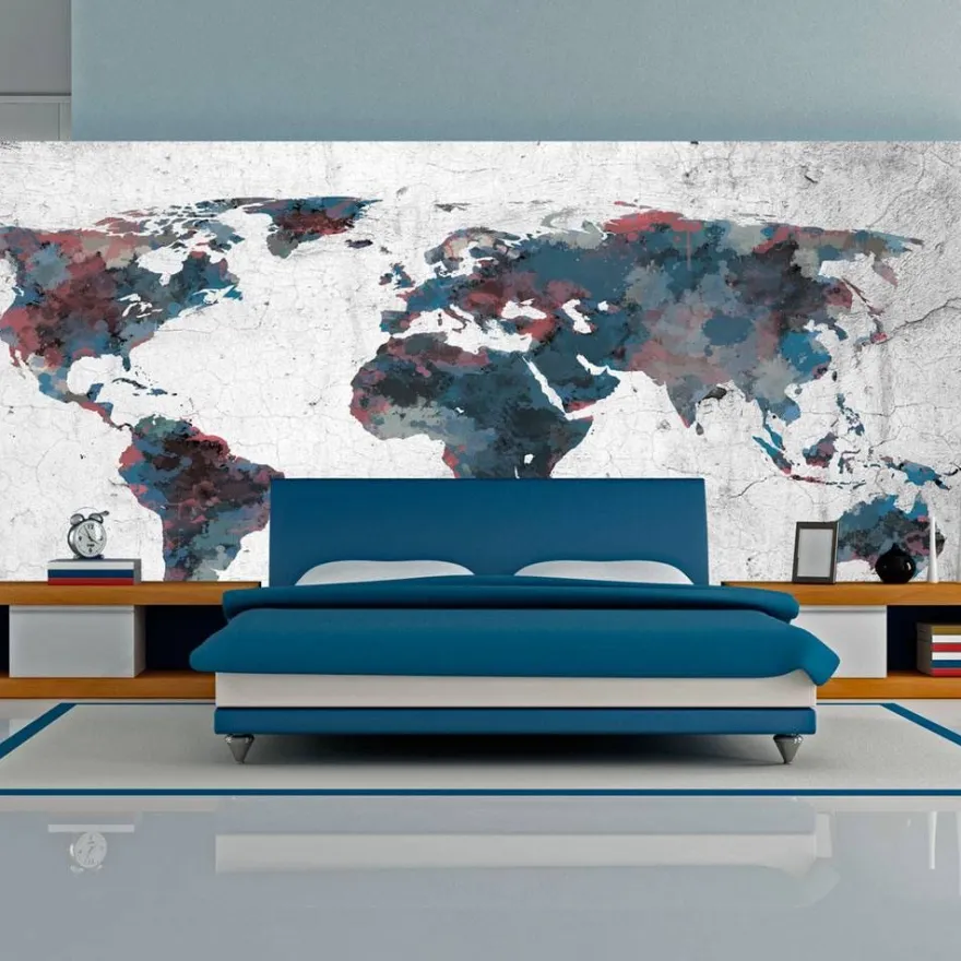 Kuvatapetti Artgeist World map on the wall, 550x270cm