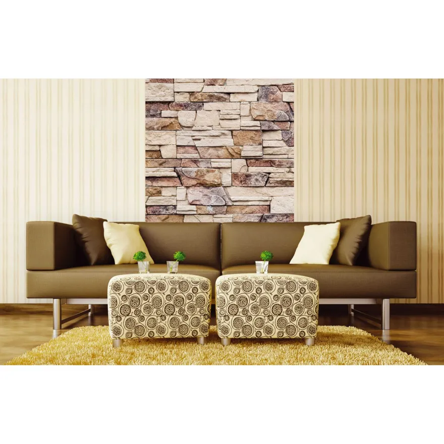 Kuvatapetti Dimex Stone Wall, 150x250cm, beige, kivikuosi