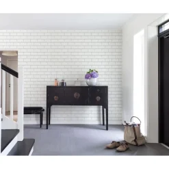 Kuvatapetti Rebel Walls Bistro Tiles White, non-woven, mittatilaus