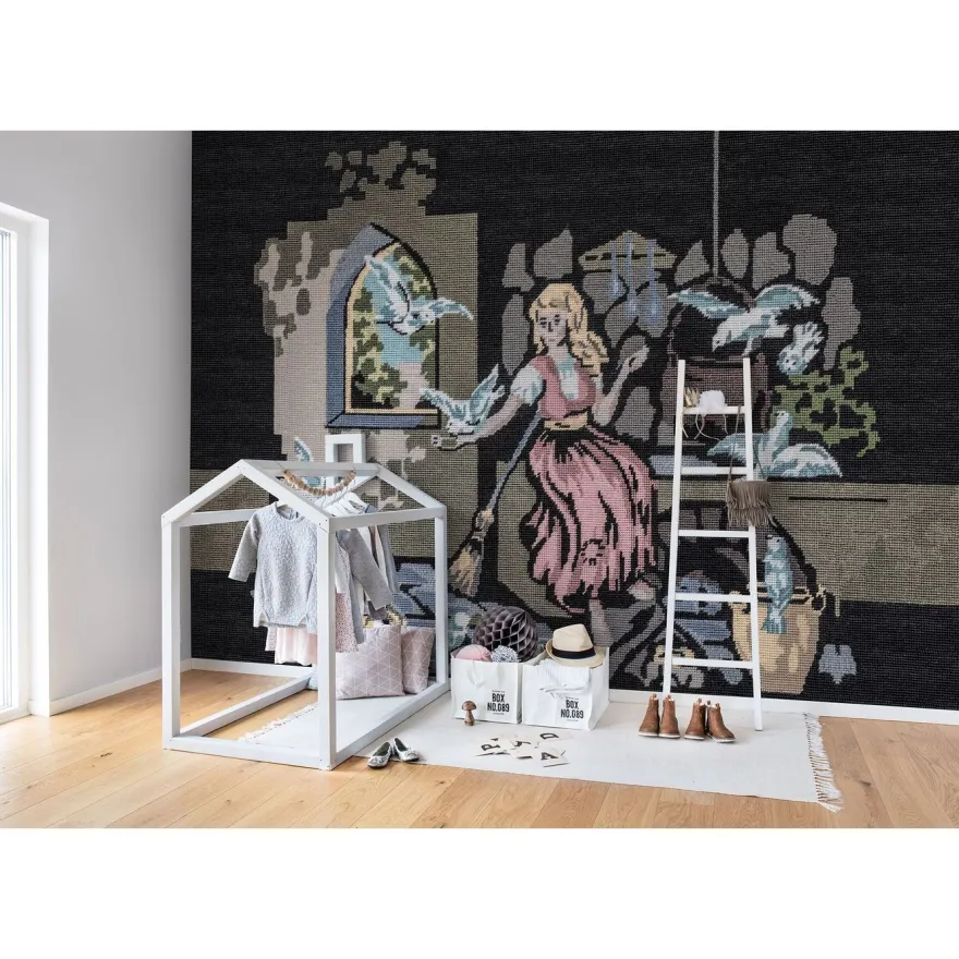 Kuvatapetti Rebel Walls By the Fireplace, non-woven, mittatilaus