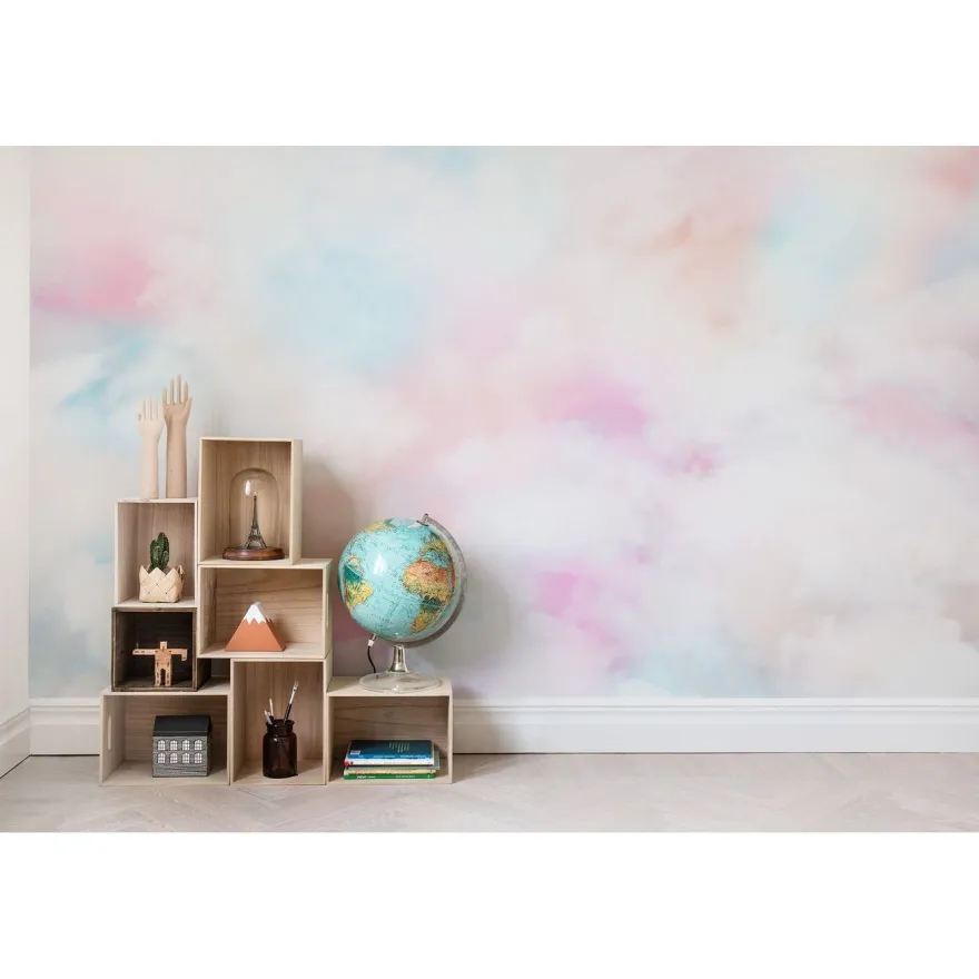 Kuvatapetti Rebel Walls Coral Clouds, non-woven, mittatilaus