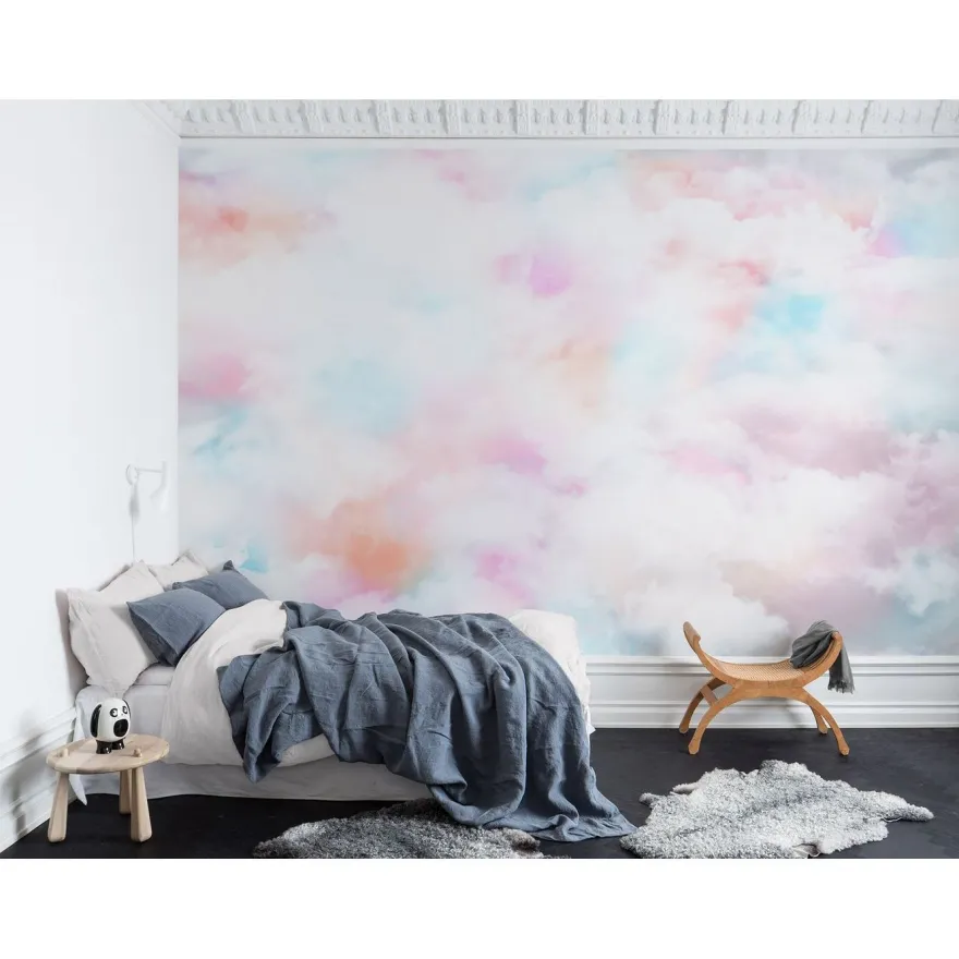 Kuvatapetti Rebel Walls Coral Clouds, non-woven, mittatilaus