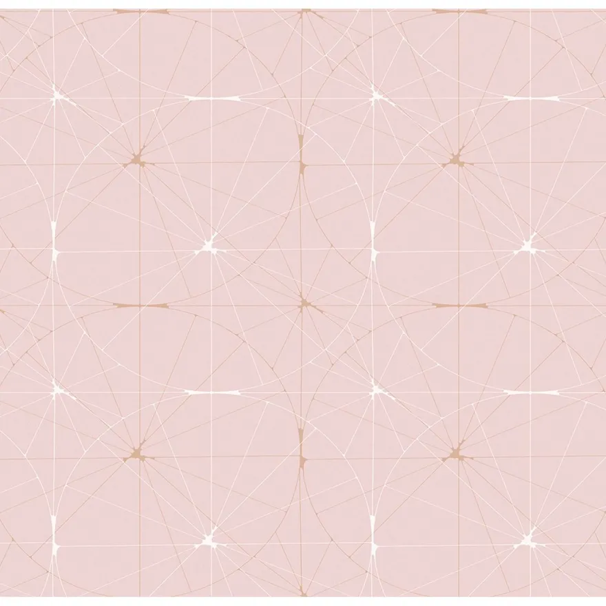 Kuvatapetti Rebel Walls Perfect Fit Powder Pink, non-woven, mittatilaus