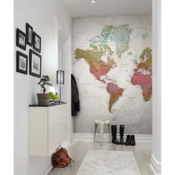 Kuvatapetti Rebel Walls School Atlas Rainbow, non-woven, mittatilaus