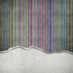 Kuvatapetti Rebel Walls Worn Wall Multi Stripe, non-woven, mittatilaus