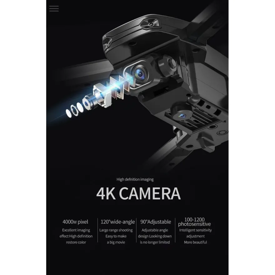 Kuvausdrone Le-On T1171, 2.4G, wifi, Dual Cam