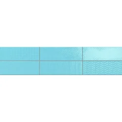 Kuviolaatta Pukkila Soho Light blue, kiiltävä, struktuuri, 297x97mm