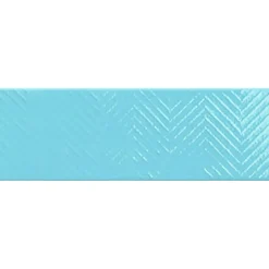 Kuviolaatta Pukkila Soho Light blue, kiiltävä, struktuuri, 297x97mm