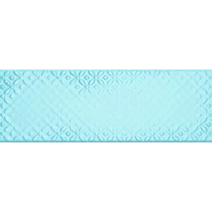 Kuviolaatta Pukkila Soho Light blue, kiiltävä, struktuuri, 297x97mm