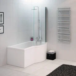 Kylpyamme Nordhem Solvik Standard, 1500-1700x900x590mm, eri kokoja, valkoinen