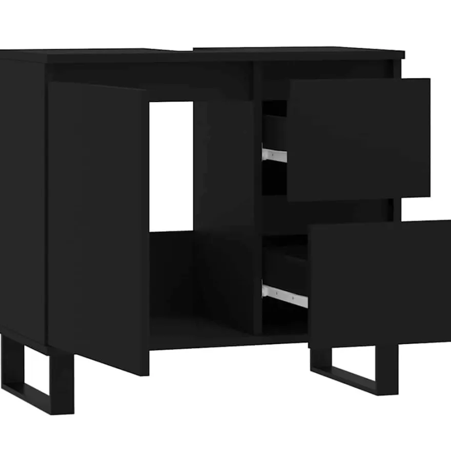 Kylpyhuoneen kaappi teknisestä puusta, 65x33x60 cm, eri värejä (29866)