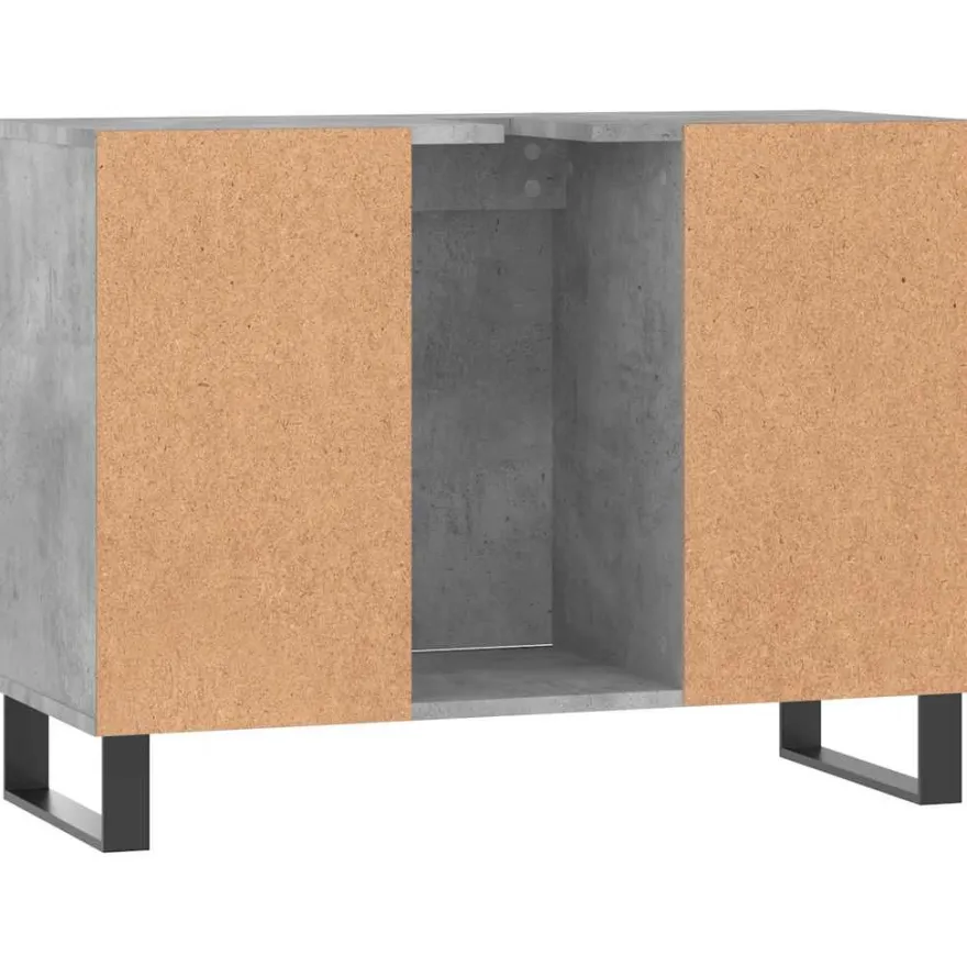 Kylpyhuoneen kaappi, 80x33x60 cm tekninen puu, eri värejä (29869)