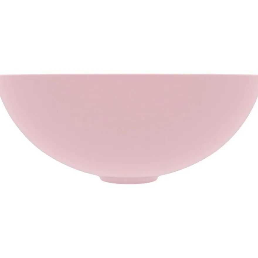 Kylpyhuoneen pesuallas keraaminen pinkki pyöreä