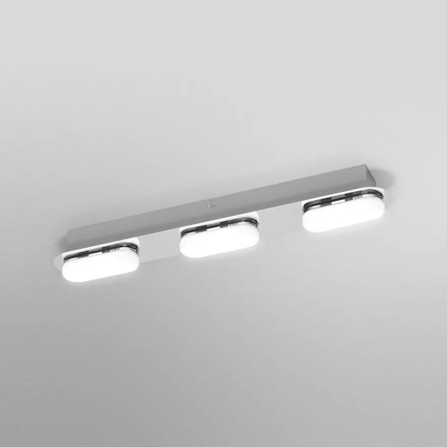 Kylpyhuoneen seinävalaisin Osram Smart+ Matter Orbis Duplo IP44 Tunable White hopea, eri kokoja