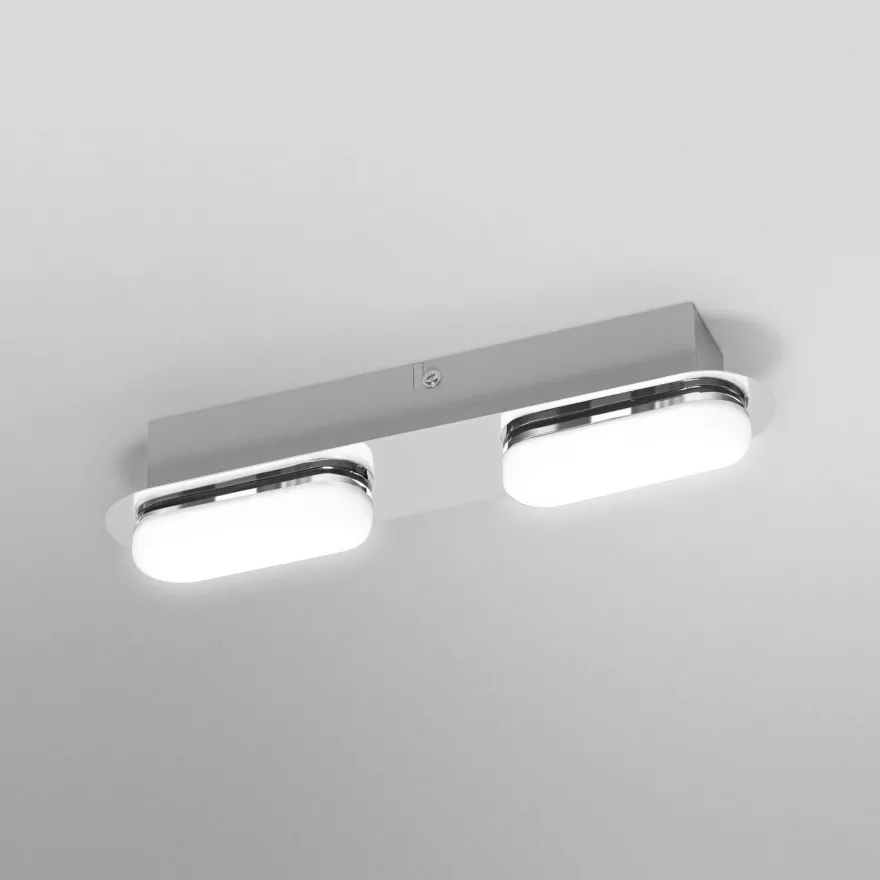 Kylpyhuoneen seinävalaisin Osram Smart+ Matter Orbis Duplo IP44 Tunable White hopea, eri kokoja