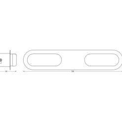 Kylpyhuoneen seinävalaisin Osram Smart+ Matter Orbis Duplo IP44 Tunable White hopea, eri kokoja
