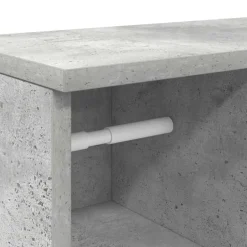 Kylpyhuonekaappi rullatelineellä Betoninharmaa 39x22x90 cm (58527)