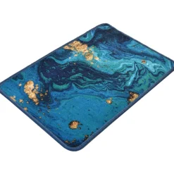 Kylpyhuonematto Linento Marbling, sininen