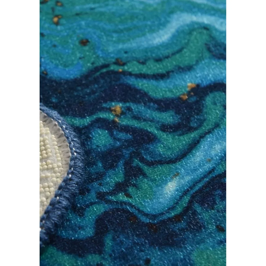 Kylpyhuonematto Linento Marbling, sininen