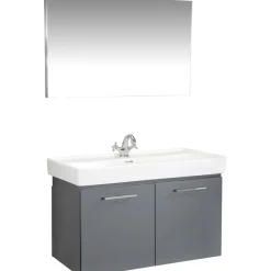 Kylpyhuoneryhmä Linento Bathroom Carlsbad Grey peili, eri kokoja