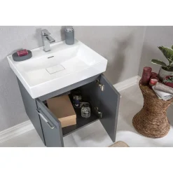 Kylpyhuoneryhmä Linento Bathroom Carlsbad Grey peili, eri kokoja