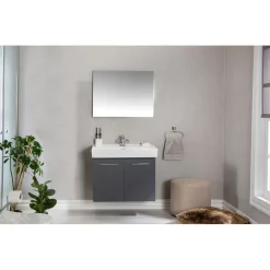 Kylpyhuoneryhmä Linento Bathroom Carlsbad Grey peili, eri kokoja