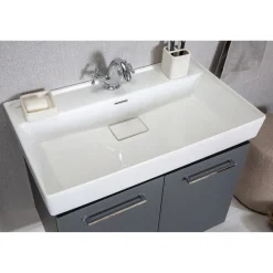 Kylpyhuoneryhmä Linento Bathroom Carlsbad 80 Grey peili + sivukaappi