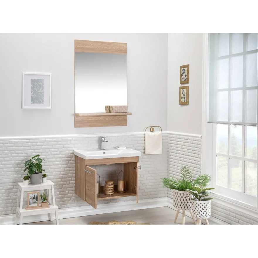 Kylpyhuoneryhmä Linento Bathroom Sequoia peili, eri kokoja