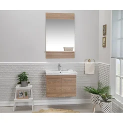 Kylpyhuoneryhmä Linento Bathroom Sequoia peili, eri kokoja