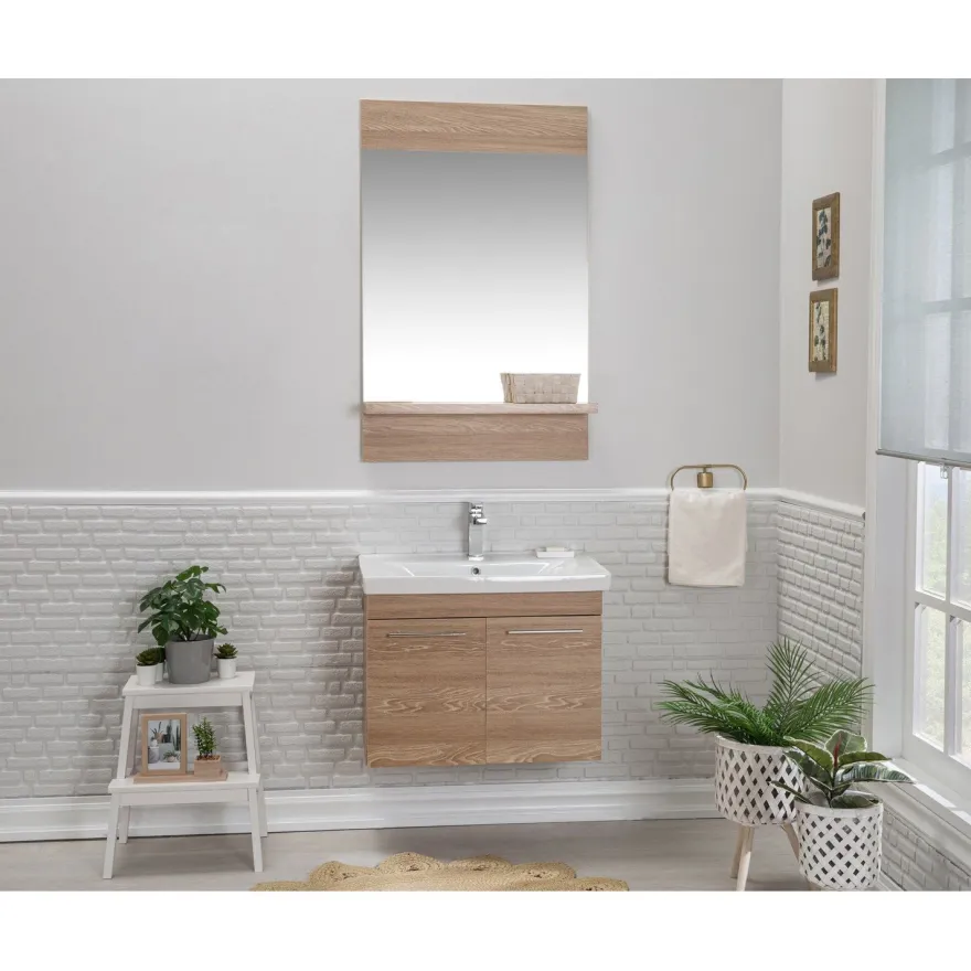 Kylpyhuoneryhmä Linento Bathroom Sequoia peili, eri kokoja