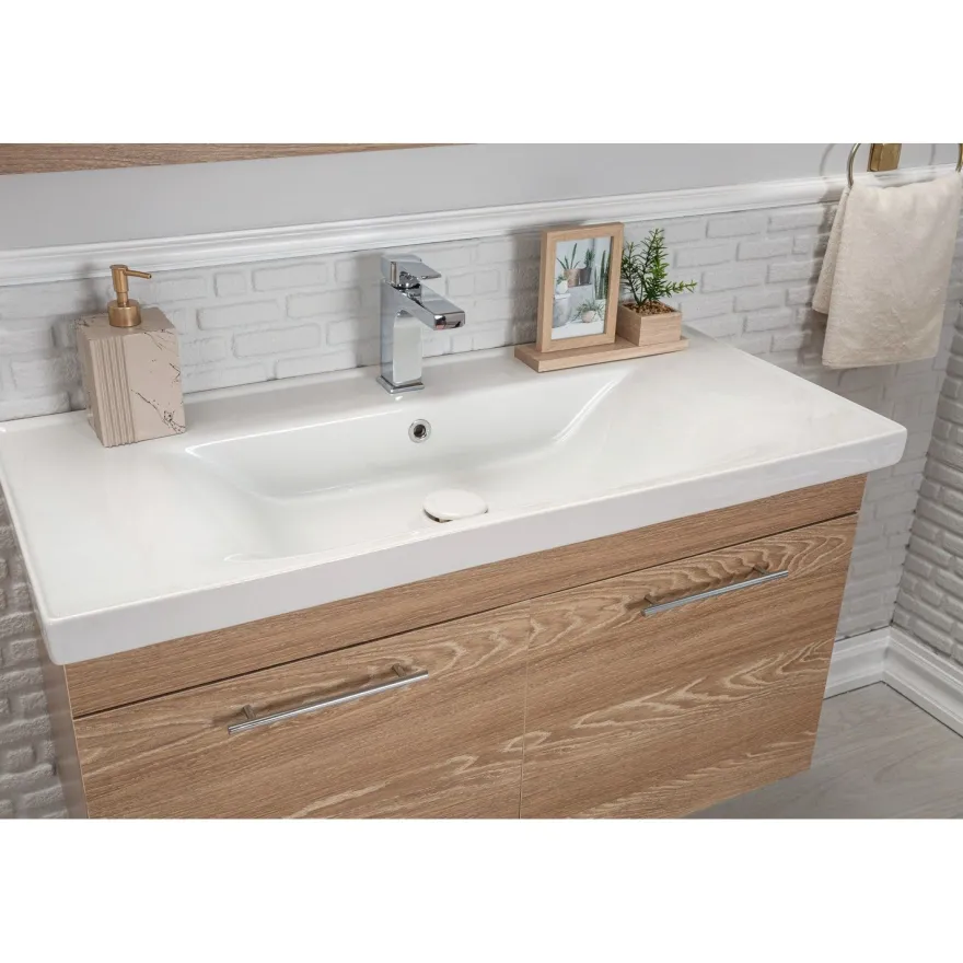 Kylpyhuoneryhmä Linento Bathroom Sequoia peili, eri kokoja