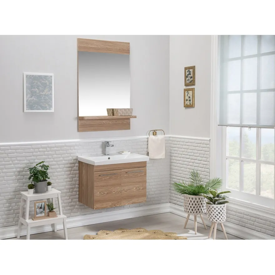 Kylpyhuoneryhmä Linento Bathroom Sequoia peili, eri kokoja