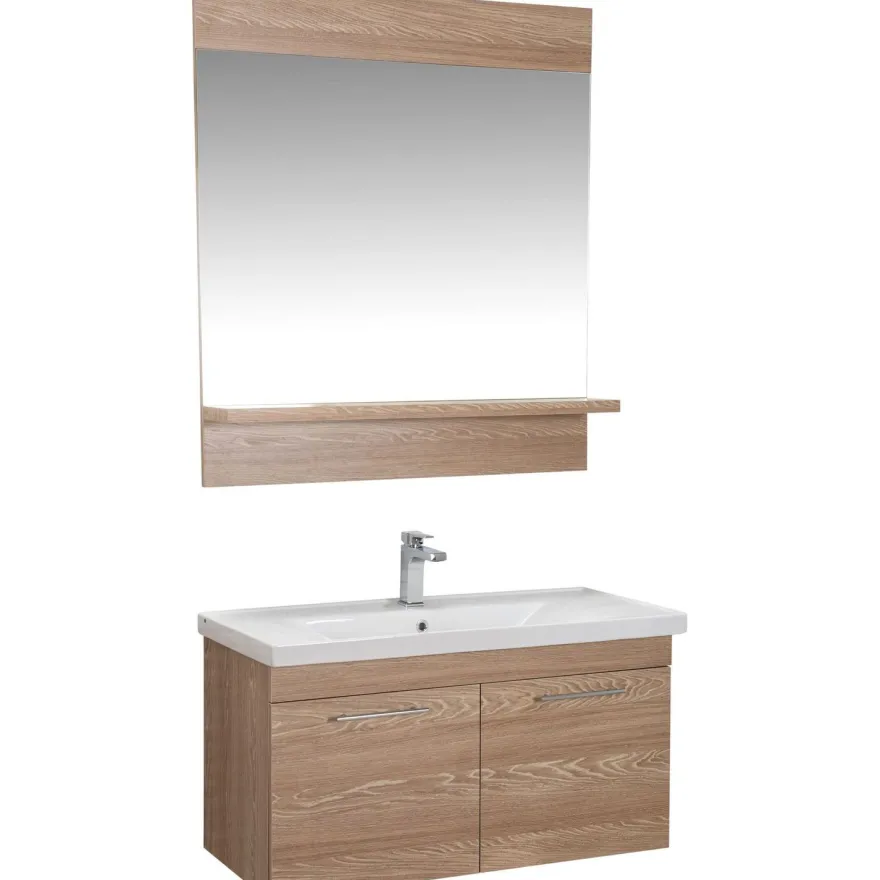 Kylpyhuoneryhmä Linento Bathroom Sequoia peili, eri kokoja