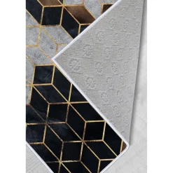 Kynnysmatto Linento HMNT773, 50x80cm, harmaa/musta