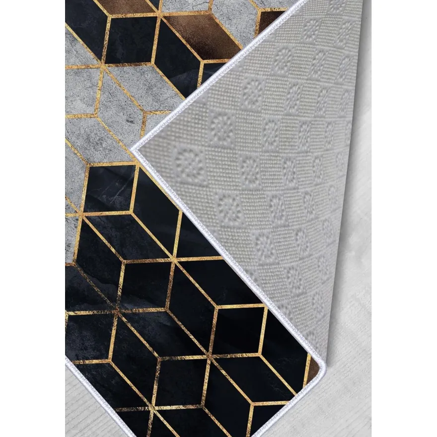 Kynnysmatto Linento HMNT773, 50x80cm, harmaa/musta