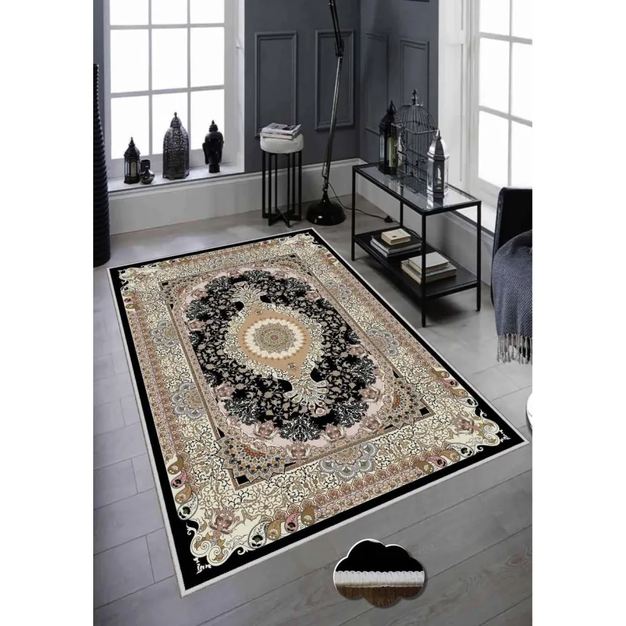 Kynnysmatto Linento HMNT821, 50x80cm, musta/beige