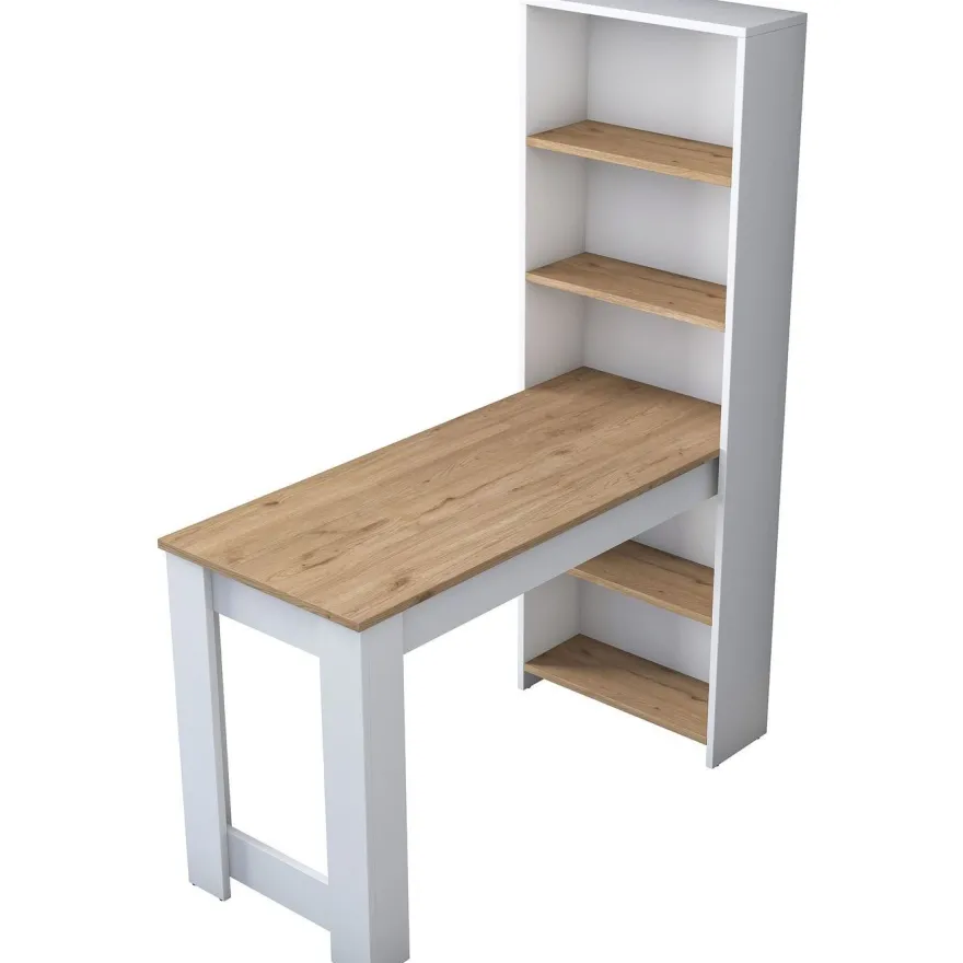 Kynsipöytä Linento Furniture BJ113-2621, ruskea/valkoinen