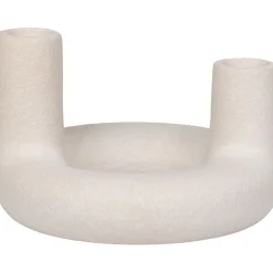Kynttilänjalka House Nordic, ø13x8.5cm, keramiikka, beige