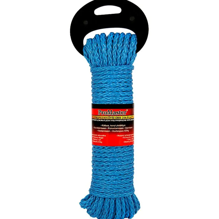 Köysi ProMaster PP 6 mm, punottu 25 m
