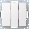 1+1+1-kytkin Abb Saga, uppoasennus, 16AX, 250V, IP21, UKJ, 0X, valkoinen
