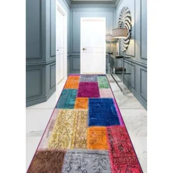 Käytävämatto Linento Color Stitch Djt, 80x200cm, monivärinen