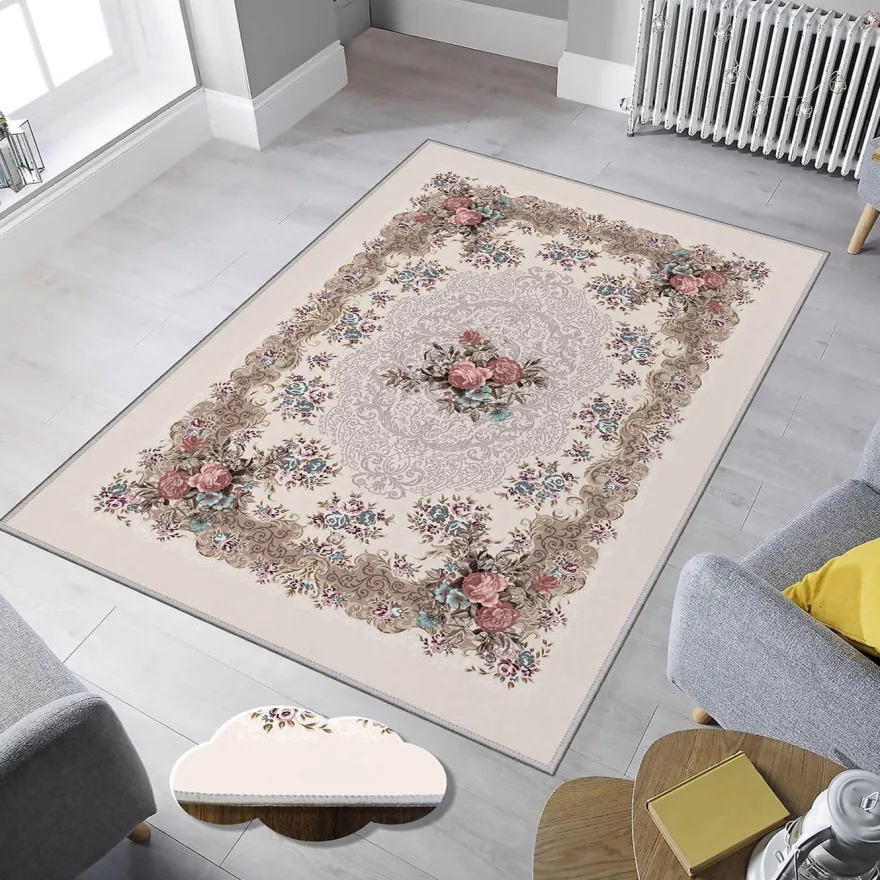 Käytävämatto Linento EEXFAB656, 80x150cm, beige