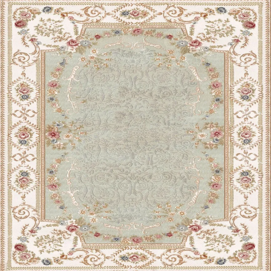 Käytävämatto Linento EEXFAB465, 80x200cm, beige/turkoosi