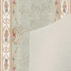 Käytävämatto Linento EEXFAB465, 80x200cm, beige/turkoosi