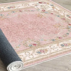 Käytävämatto Linento Els Jaki 80x150cm vaaleanpunainen