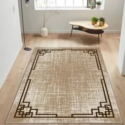 Käytävämatto Linento HM-CRP25-15, 80x140cm, ruskea/beige