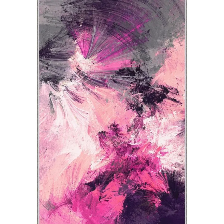 Käytävämatto Linento HMNT762, 80x300cm, pinkki